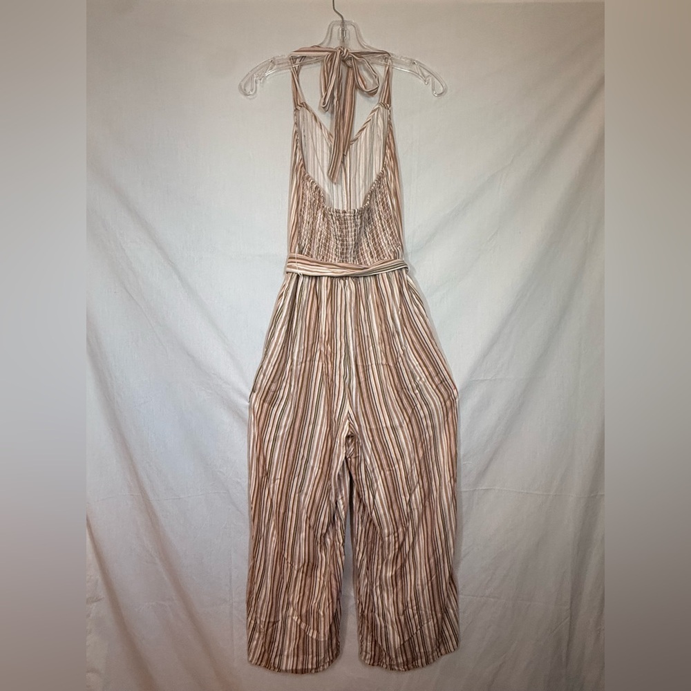 Lascana NWT Striped Brown Jumpsuit - Picture 4 of 7